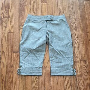 MB by Malene Birger Wool Gray Pinstripe Dress Shorts Sz 40